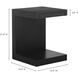 Zio 21 X 16 inch Black Side Table