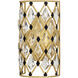 Windsor Sconce Wall Light in French Gold and Matte Black