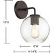 Farmhouse Outdoor Wall Lantern in Oil Rubbed Bronze