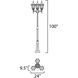 Poles 3 Light 100 inch Black Outdoor Pole/Post Mount