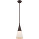 Stockholm 1 Light 6.75 inch Bronze Mini Pendant Ceiling Light