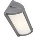 Margate LED 10.25 inch Satin and White Outdoor Wall Sconce