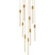 Weston 9 Light 24 inch Satin Gold Pendant Ceiling Light