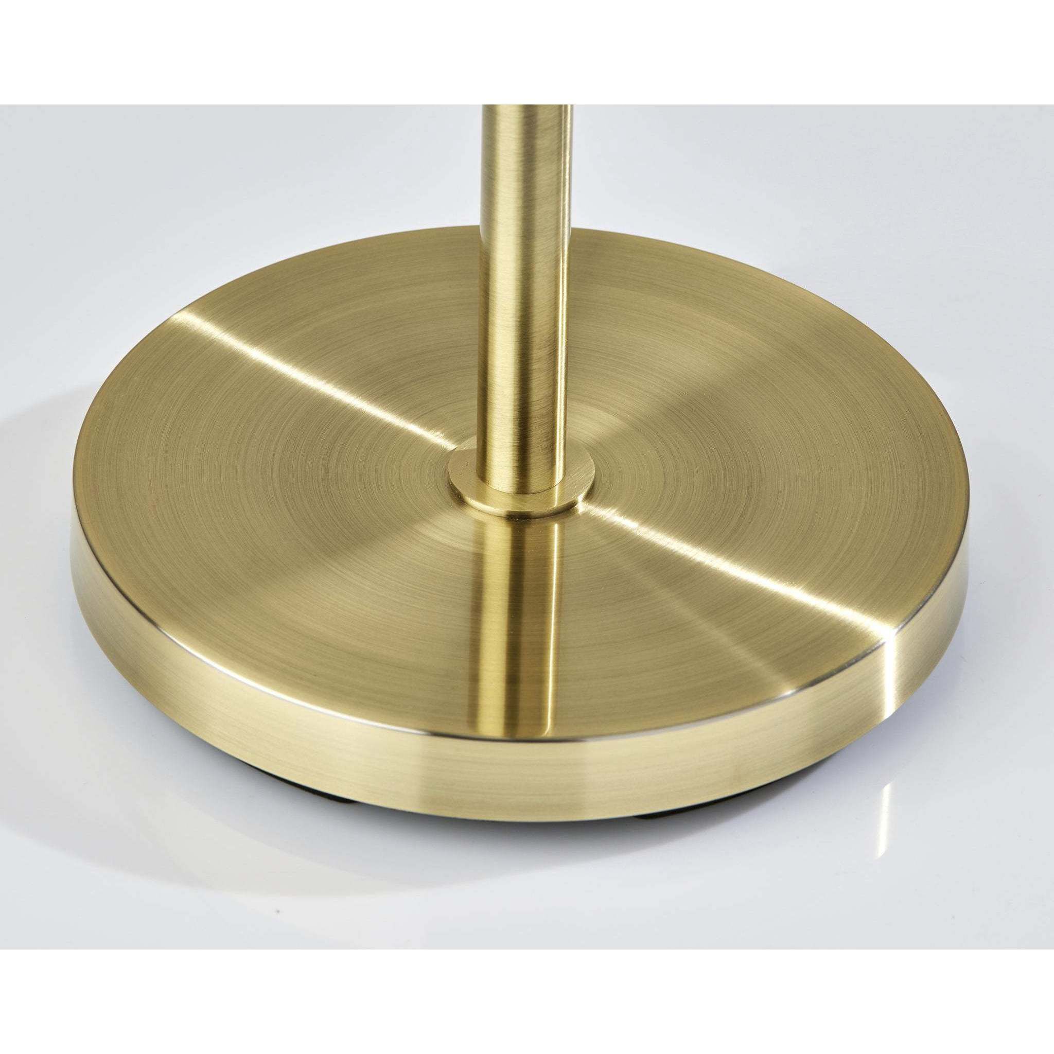 Zane 56.5 inch 10.00 watt Antique Brass Floor Lamp Portable Light, with Smart Switch