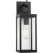 Rox LED 15 inch Textured Black Outdoor Wall Lantern