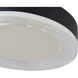 Waves LED 12 inch Matte Black Flush Mount Ceiling Light