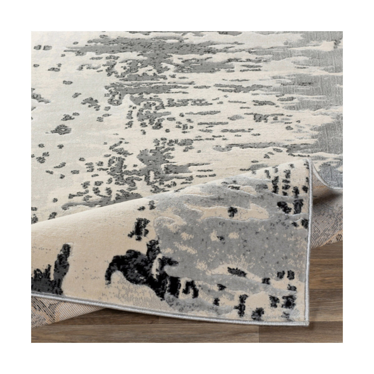 City 87 X 31 inch Taupe/Black/Beige/Khaki/Light Gray Rugs