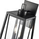Denzell 2 Light 21.25 inch Powder Coated Black Outdoor Wall Sconce