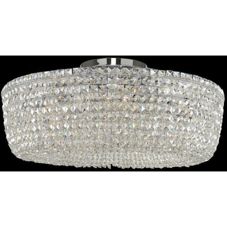 Cesano 8 Light 32 inch Chrome Semi Flush Mount Ceiling Light