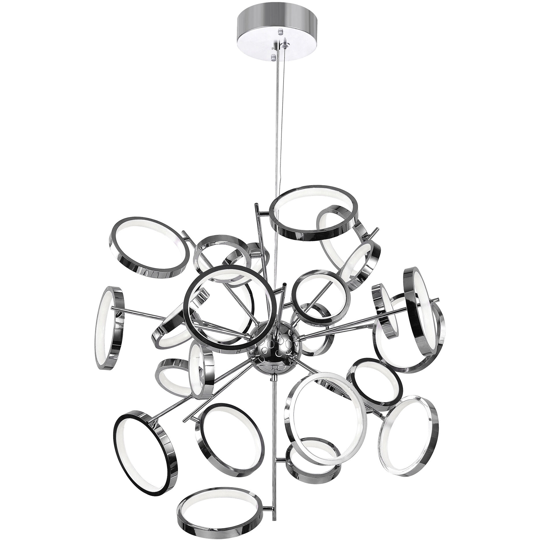 Colette LED 31 inch Chrome Chandelier Ceiling Light