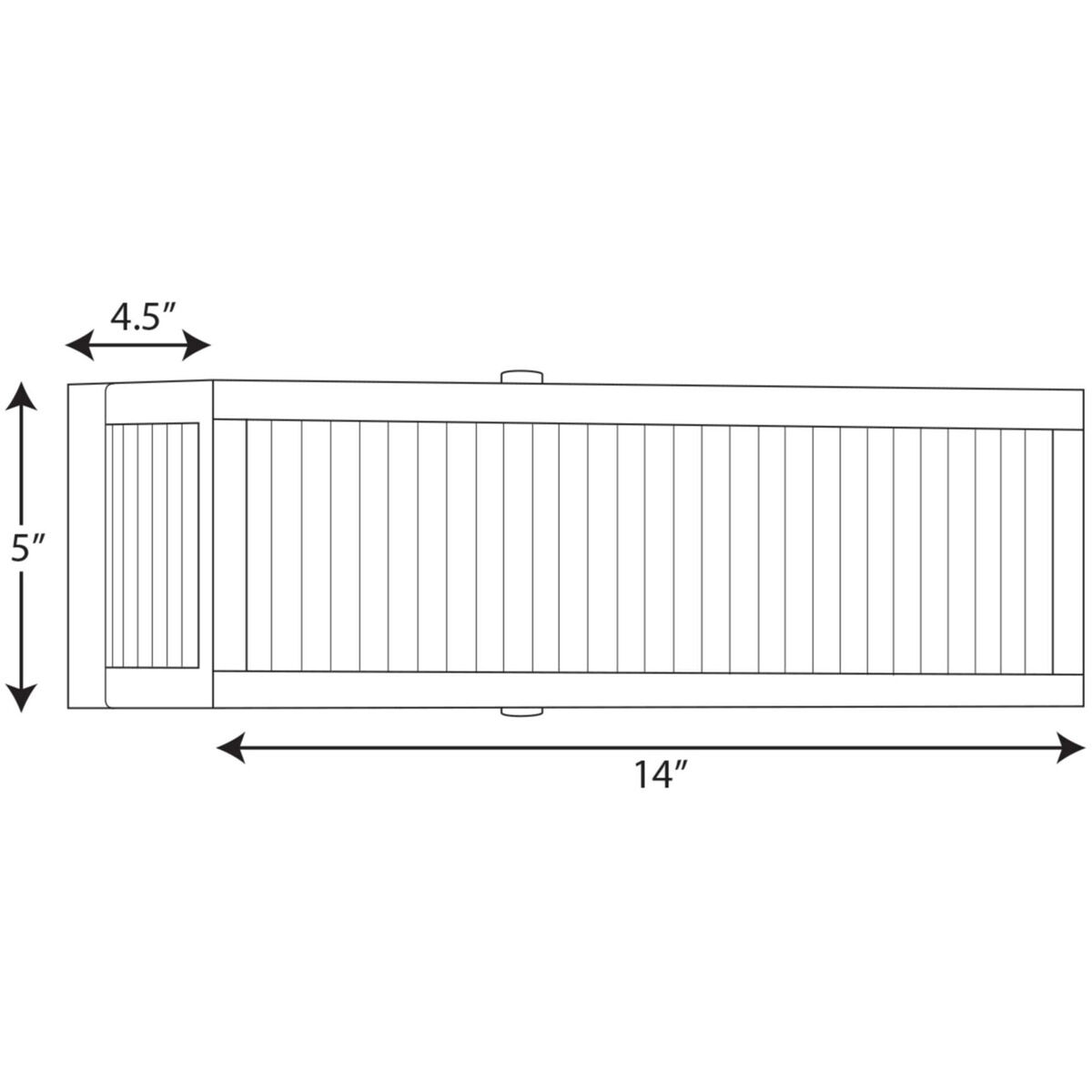Dwyer 2 Light 14 inch Stainless Steel Bath Vanity Wall Light