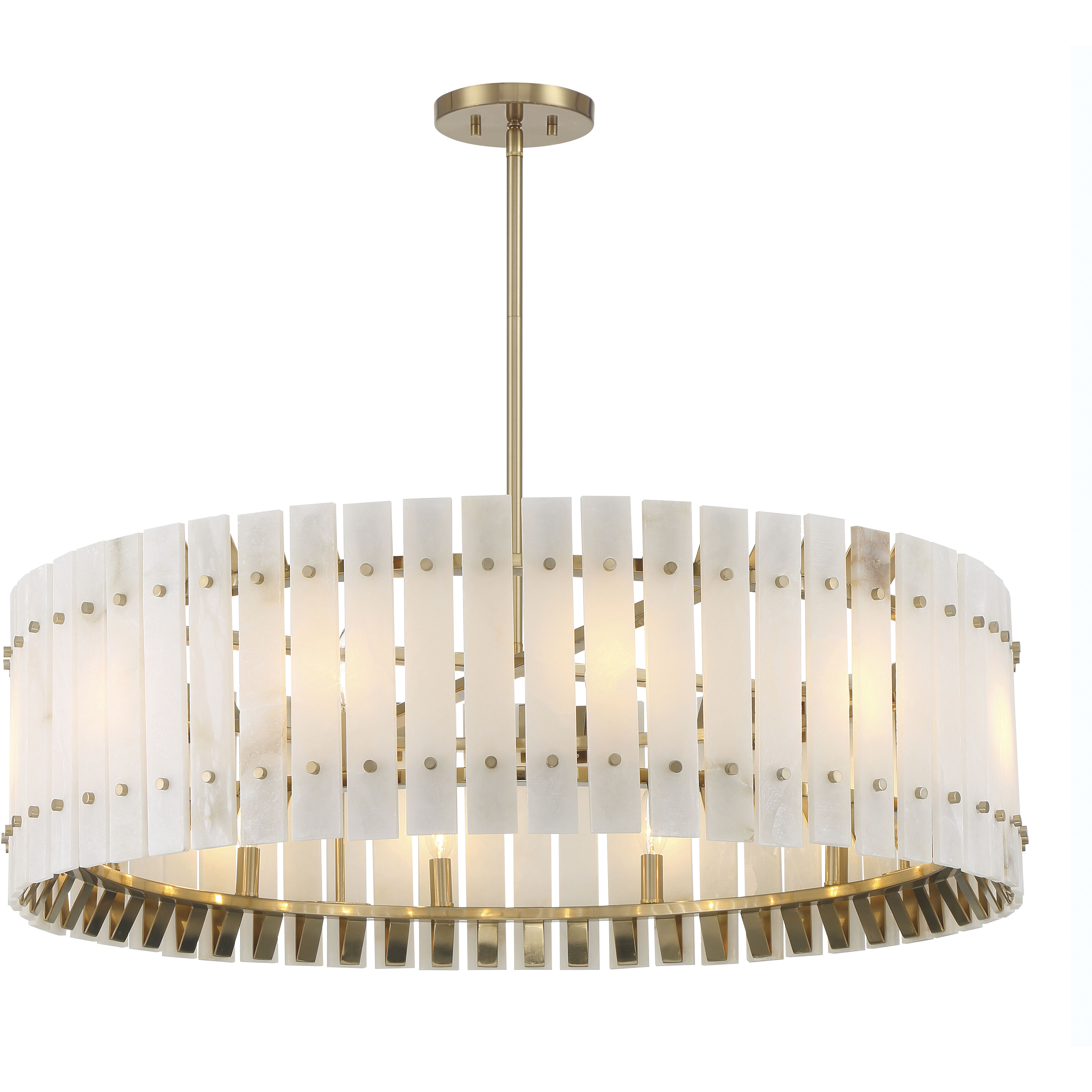 Bardon 12 Light 36 inch Celeste Brass Pendant Ceiling Light