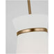 Fynn LED 9.75 inch Satin Brass Pendant Ceiling Light