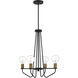 Ravella 4 Light 20 inch Black Chandelier Ceiling Light