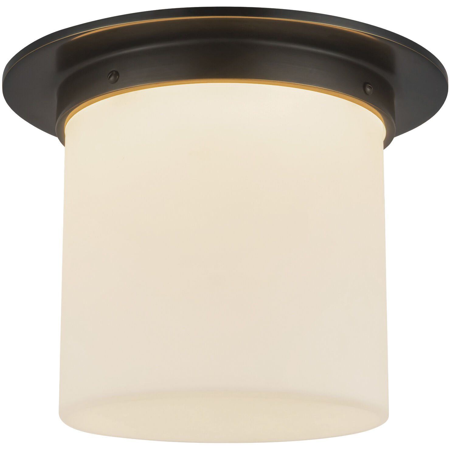 Mineral 1 Light 11.13 inch Urban Bronze and Matte Opal Glass Flush Mount Ceiling Light in Opal Glass Shade
