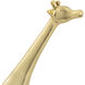 Brass Giraffe 14 X 2.5 inch Sculpture