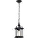 Boxwood 1 Light 8 inch Textured Black Outdoor Hanging Lantern
