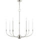Clairmont 7 Light 28 inch Brushed Nickel Chandelier Ceiling Light