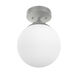 Hepburn 1 Light 8 inch Brushed Nickel Semi-Flush Mount Ceiling Light