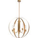 Pomme 5 Light 30.4 inch Coastal Burnished Steel Outdoor Pendant - Open Box