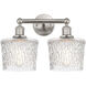 Edison Niagra 2 Light 16 inch Brushed Satin Nickel Bath Vanity Light Wall Light
