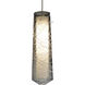 Spun LED 5 inch Satin Nickel Pendant Ceiling Light in Smoke