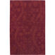 Everest 132 X 96 inch Burgundy, Terracotta Rug