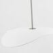 Windsor Smith Mahalo LED 31.75 inch Polished Nickel Tri Pendant Ceiling Light in Matte White