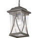 Abbott 1 Light 8 inch Antique Pewter Outdoor Hanging Lantern