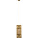 Congruent 1 Light 10 inch Antique Brass Pendant Ceiling Light