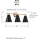 Charlie 3 Light 24 inch Matte Brass Vanity Light Wall Light in Matte Black with White Interior
