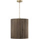Cody 3 Light 16.5 inch Matte Brass Pendant Ceiling Light
