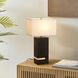 Zen 28 inch 23.00 watt Ebony and Weathered Brass Table Lamp Portable Light