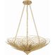 Doral 6 Light 24 inch Renaissance Gold Chandelier Ceiling Light