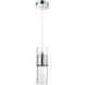 Lola 1 Light 5 inch Chrome Pendant Ceiling Light