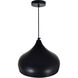 Dynamic 1 Light 9 inch Black Down Pendant Ceiling Light