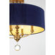 Van Noord 4 Light 21 inch Oxidized Aged Brass Semi-Flush Ceiling Light