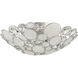 Palla 3 Light 16 inch Antique Silver Semi Flush Ceiling Light