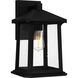 Satterfield 1 Light 14 inch Matte Black Outdoor Wall Lantern