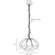 Ayana 24 inch Eggshell Resin Chandelier Ceiling Light