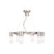 Midtown 6 Light 23 inch Brushed Nickel Chandelier Ceiling Light