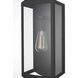 Miles 1 Light 16 inch Black Outdoor Wall Sconce
