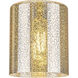Ballston Cobbleskill 5 Light 36.5 inch Satin Gold Linear Pendant Ceiling Light