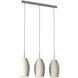 Batista 1 3 Light 28 inch Matte Nickel Trestle Hanging Light Ceiling Light