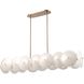 Tallulah 8 Light 58.25 inch Lacquered Gold Linear Chandelier Ceiling Light
