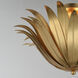 Firenze 3 Light 21.5 inch Gold Leaf Semi-Flush Mount Ceiling Light
