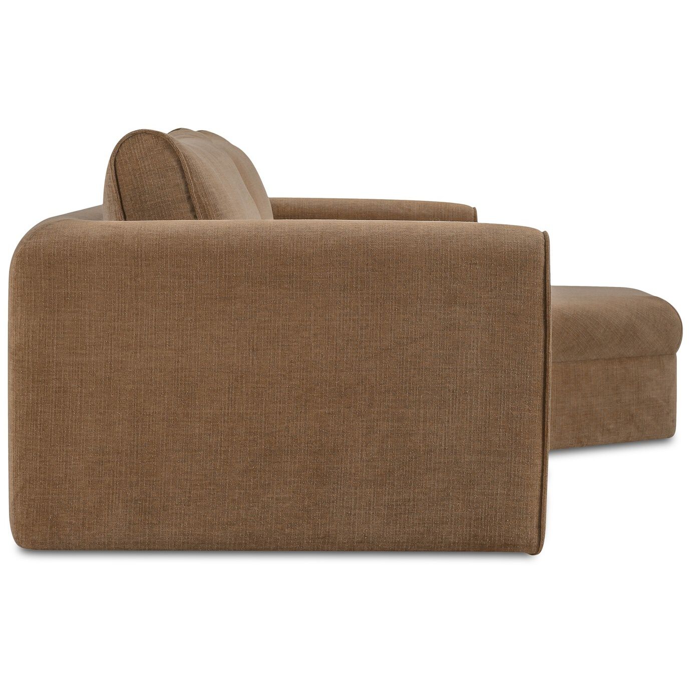 Madrid Tan Sectional in Right, Taupe, Right