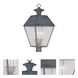 Mansfield 4 Light 27.5 inch Charcoal Extra Large Outdoor Post Top Lantern