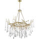 Anita 12 Light 43 inch Gold Leaf Down Chandelier Ceiling Light