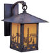 Timber Ridge 1 Light 9 inch Antique Brass Wall Mount Wall Light in Rain Mist